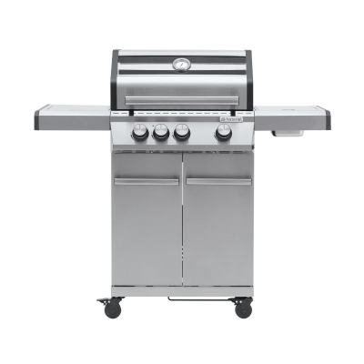 BBQ a Gas Naterial Hudson II 3 Quemadores Plateado