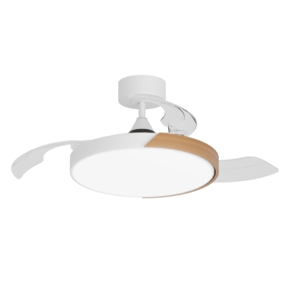 Abanico de Techo Retráctil Inspire Furtuna 48 Pulgadas Blanco Madera