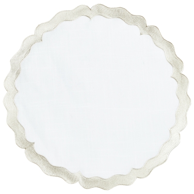 Individual Anina Poliéster Redondo 15 Pulgadas