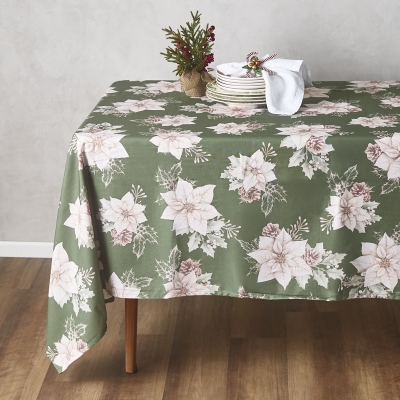 Mantel Poinsettia Rectangular