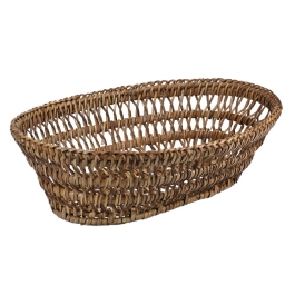 Canasta Ovalada De Rattan