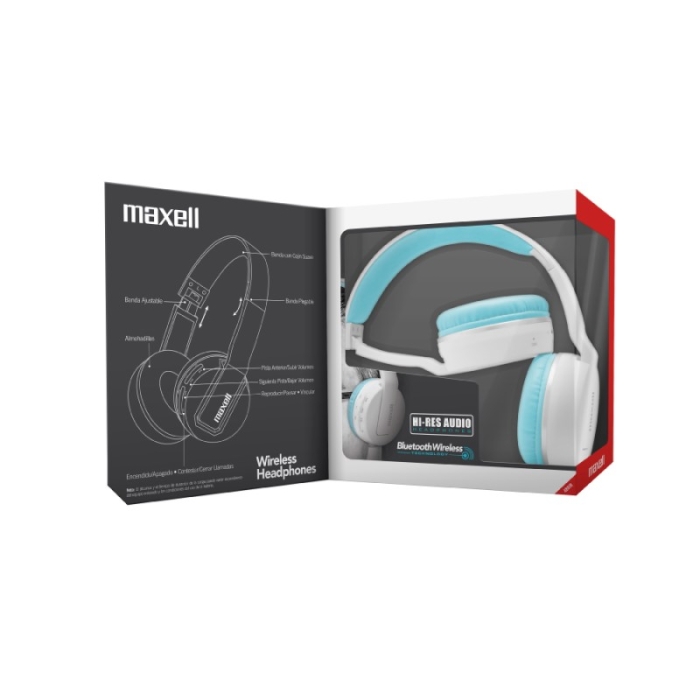Maxell Audifono Con Microfono Color Negro MXH-BT800