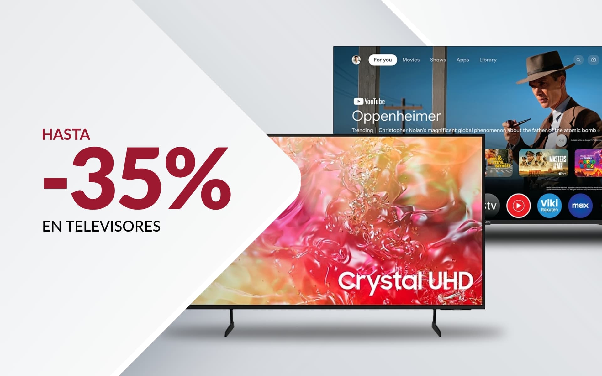 HASTA -30% DE DESCUENTO EN TELEVISORES