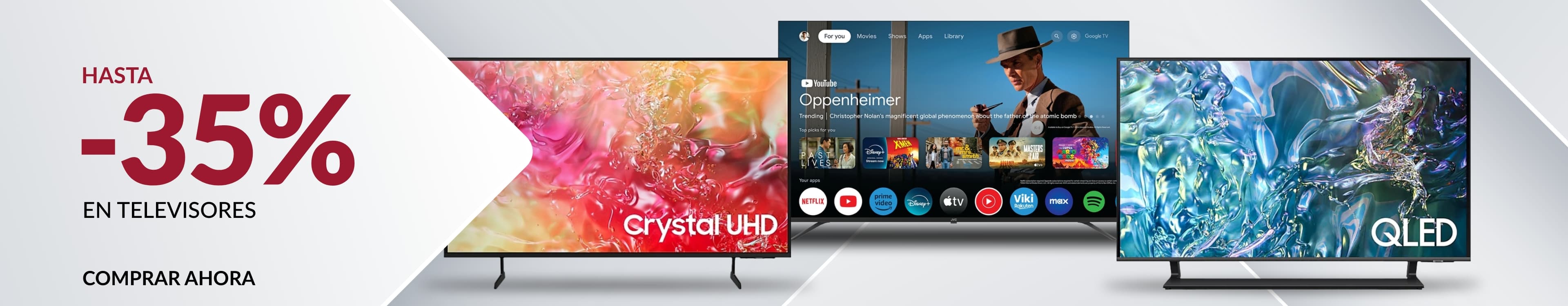 HASTA -30% DE DESCUENTO EN TELEVISORES