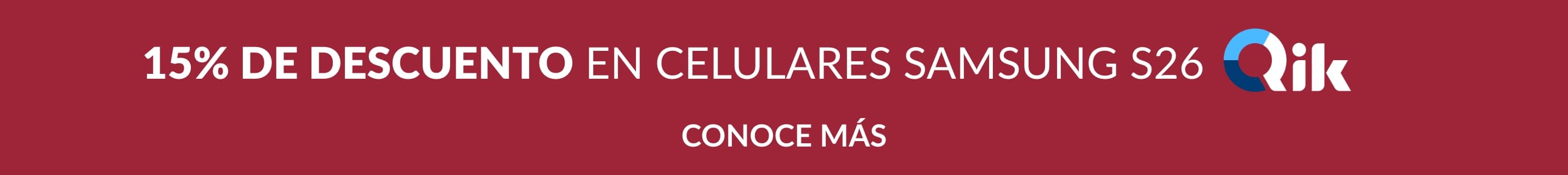 15% de Descuento en Samsung Galaxy S26 Series