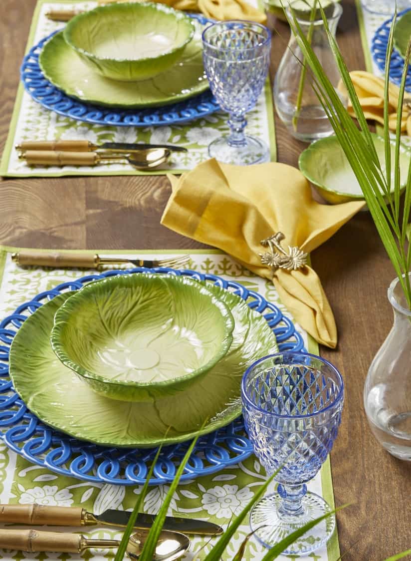 Estilo de mesa tropical