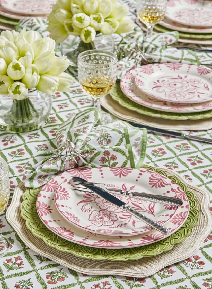 Estilo de mesa floral